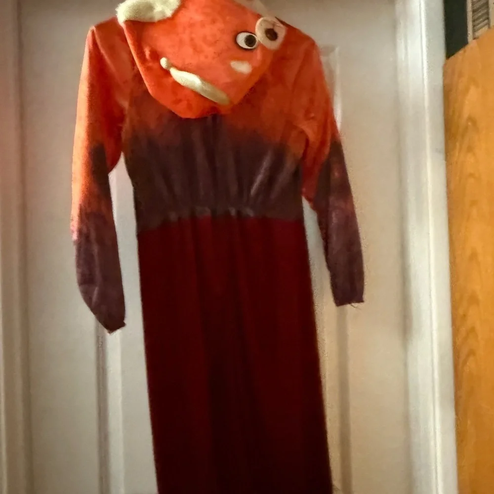 Disney Pixar Turning Red Orange Mei Panda Costume Hoodie Unisex Kid Sz 10/12 - Picture 7 of 12